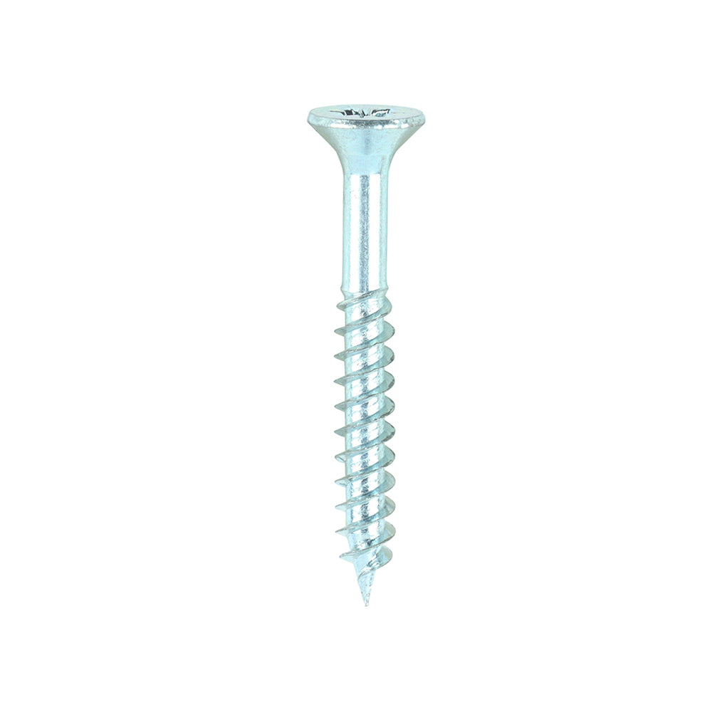 TIMCO Twin-Threaded Countersunk Woodscrews - Silver