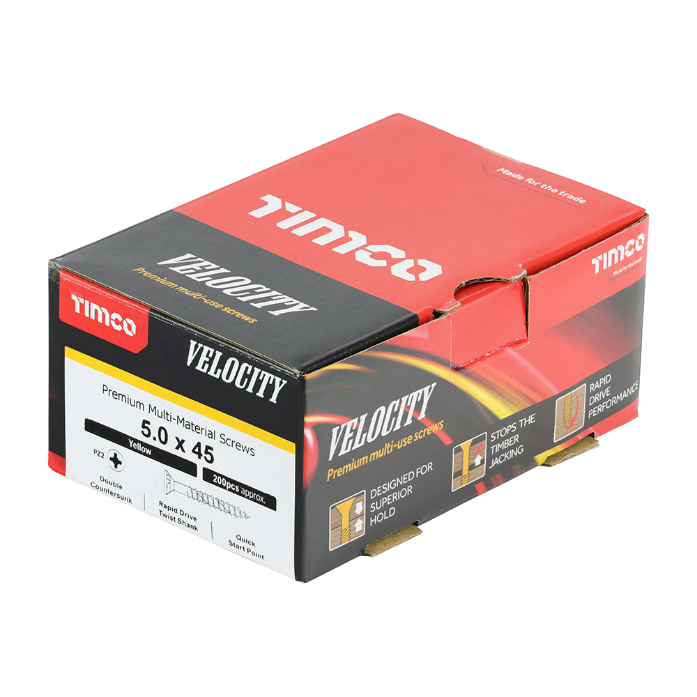 TIMCO Velocity Premium Multi-Use Countersunk Gold Woodscrews