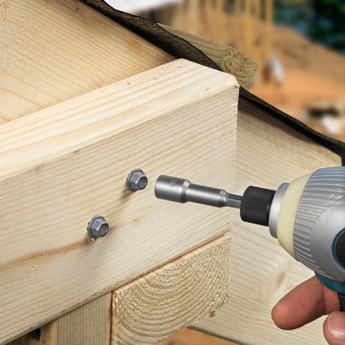 TIMCO Hex Flange Head Exterior Timber Screws - Exterior Silver