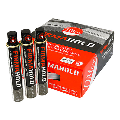 TIMCO FirmaHold Collated Clipped Head Nails & Fuel Cells - Trade Pack