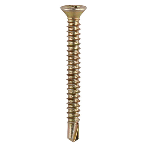 TIMCO Window Fabrication Screws Countersunk Head, Self-Tapping Thread, Self-Drilling Point (3.9 Gauge)
