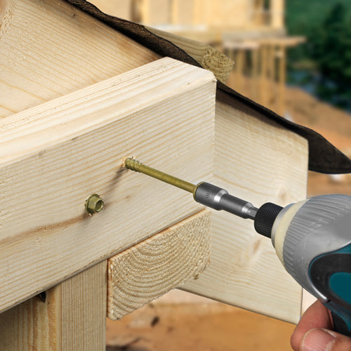 TIMCO Timber Screws Hex Flange Head Exterior - Green