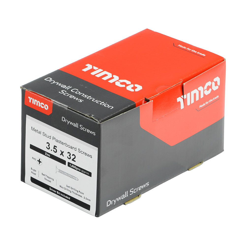 TIMCO Drywall Self-Drilling Bugle Head Screws - Silver