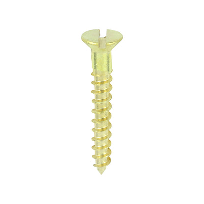 TIMCO Brass Woodscrew - Slotted