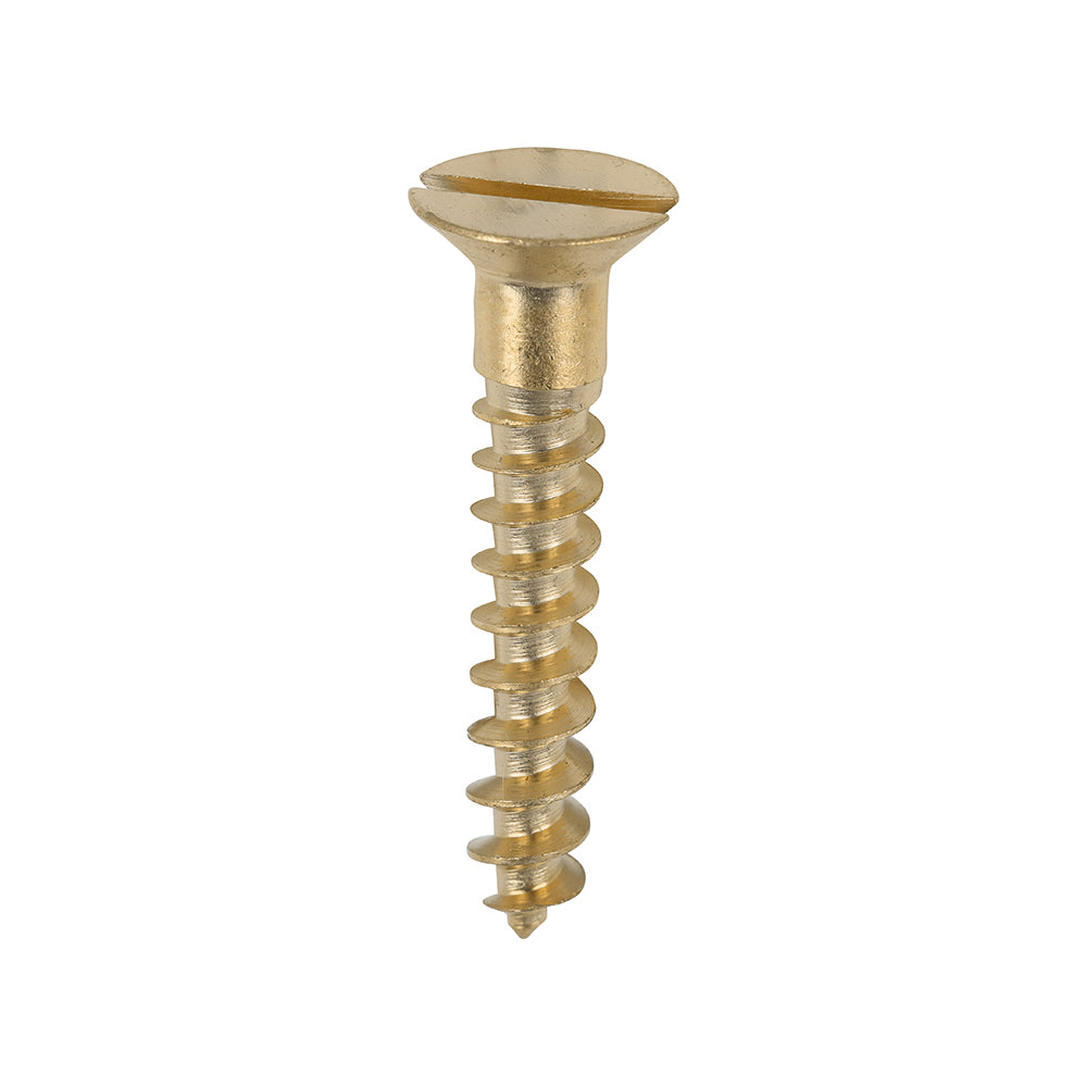 TIMCO Brass Woodscrew - Slotted