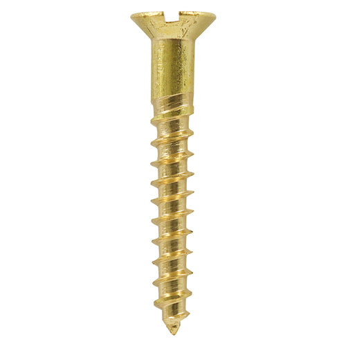 TIMCO Brass Woodscrew - Slotted