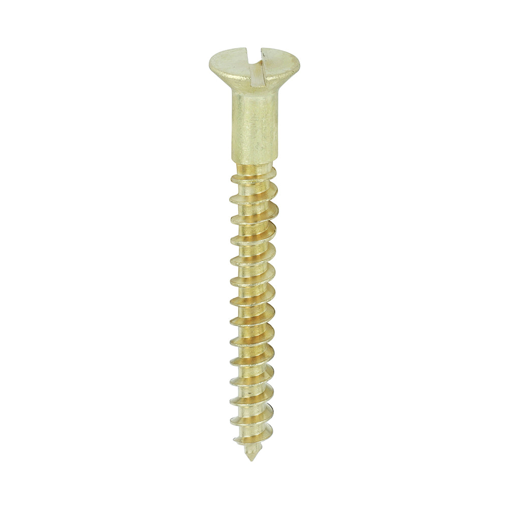 TIMCO Brass Woodscrew - Slotted