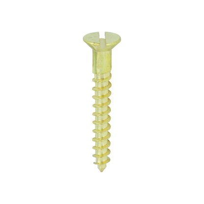 TIMCO Brass Woodscrew - Slotted