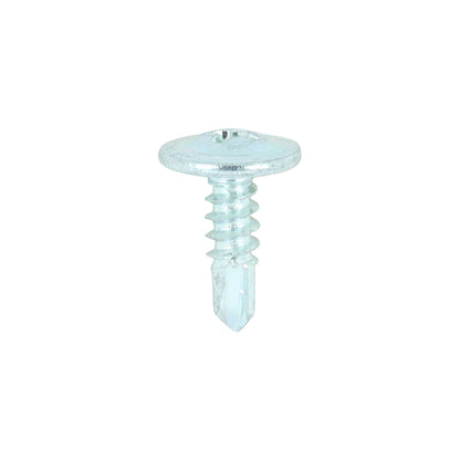 Metal Construction Sheet & Framing Screws - Wafer - Self-Drilling - Zinc