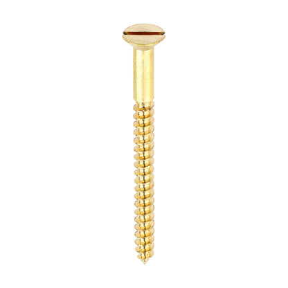 TIMCO Brass Woodscrew - Slotted