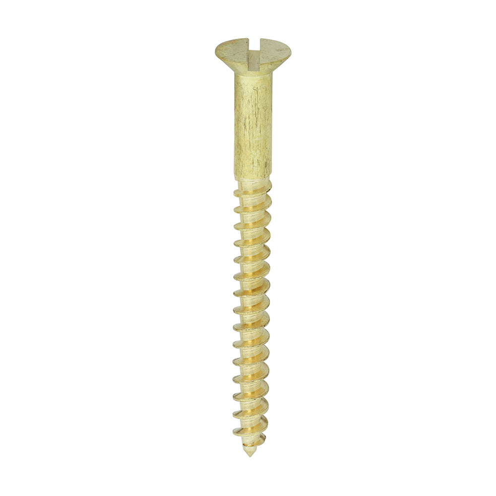 TIMCO Brass Woodscrew - Slotted