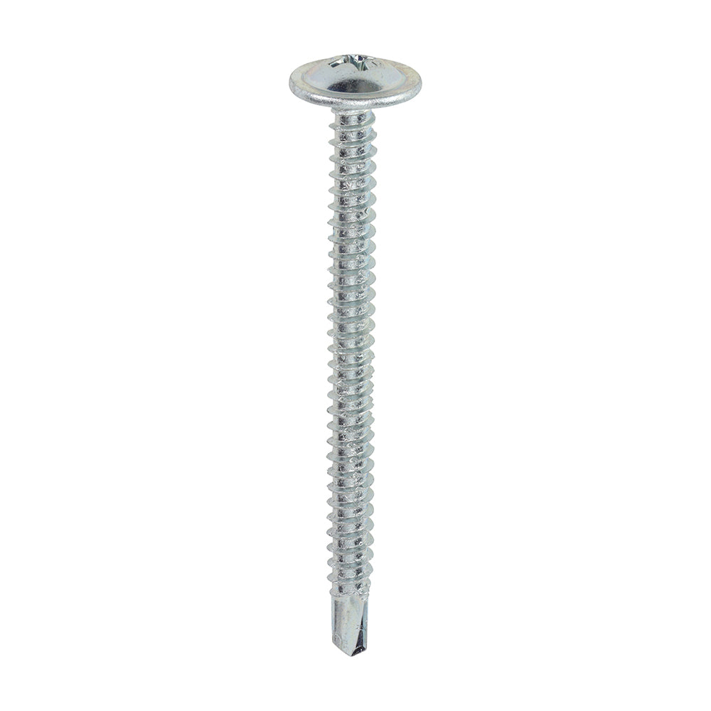 TIMCO Baypole Screws Wafer Flange PH Self-Drilling Point Zinc