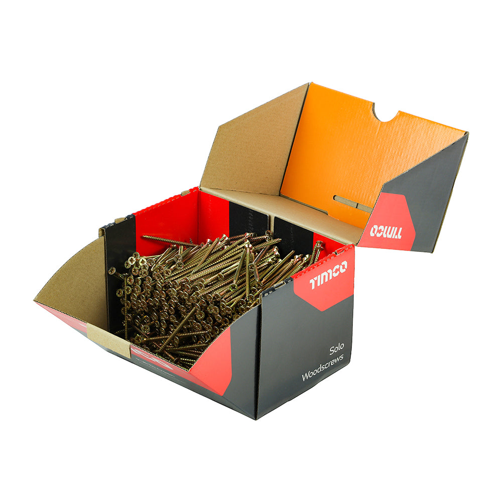 TIMCO Solo Countersunk Woodscrews - Yellow - Industrial Box