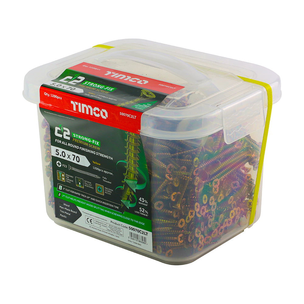 TIMCO - C2 Strong-Fix - Yellow - Industry Tubs