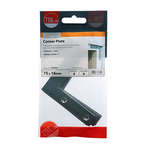 TIMCO Corner Plates - Zinc
