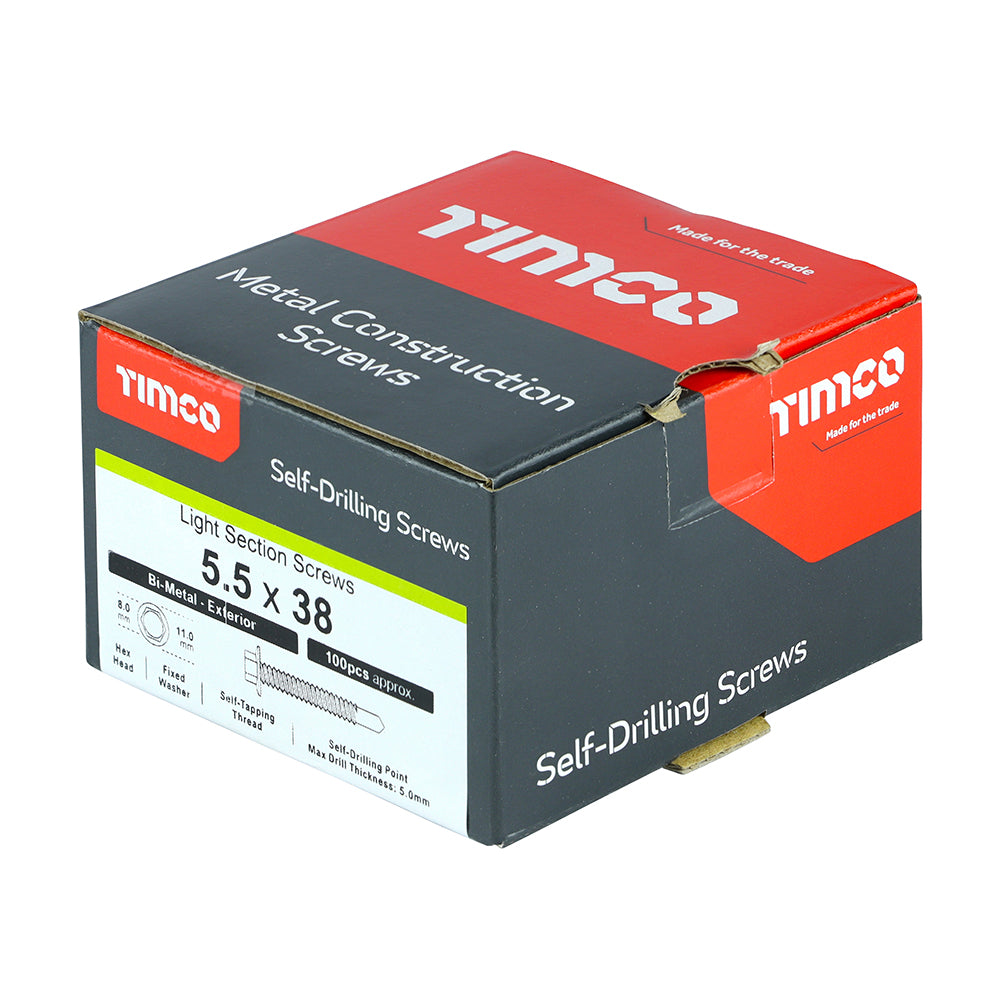 TIMCO Self-Drilling Screw - Light Duty Section Steel A2 Stainless Steel - Bi-Metal