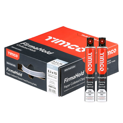 TIMCO FIRMAHOLD Clipped Head Nails - Trade Pack with Gas