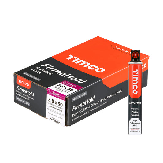 TIMCO FIRMAHOLD Clipped Head Nails - Retail Pack with Gas