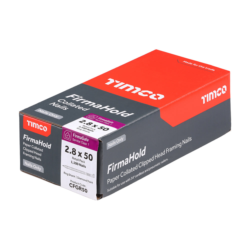 TIMCO FIRMAHOLD Clipped Head Nails - Retail Pack without Gas