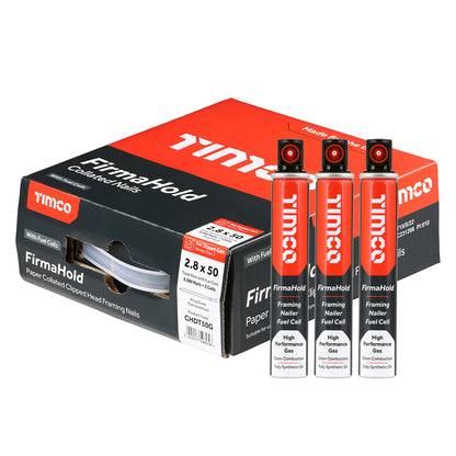 TIMCO FIRMAHOLD Clipped Head Nails - Trade Pack with Gas