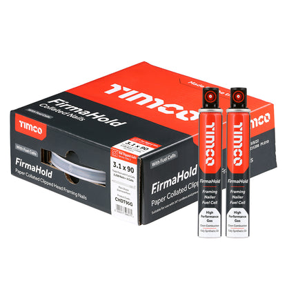 TIMCO FIRMAHOLD Clipped Head Nails - Trade Pack with Gas
