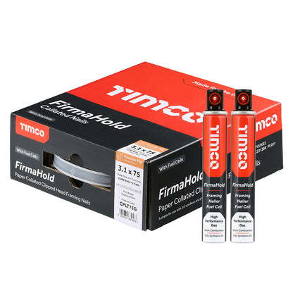 TIMCO FIRMAHOLD Clipped Head Nails - Trade Pack with Gas