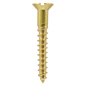 TIMCO Brass Woodscrew - Slotted