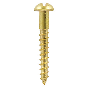 TIMCO Brass Woodscrew - Slotted