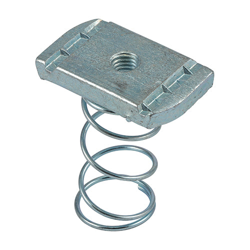 TIMCO Channel Nuts Long Spring - Zinc