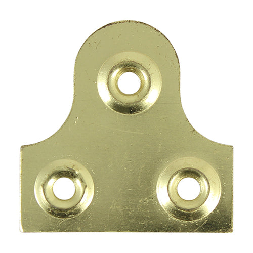 TIMCO Mirror Plates - Plain - Electro Brass