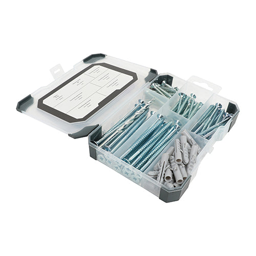 TIMCO Screws, Plug & Drill Bit Silver Mixed Tray - 251 pcs