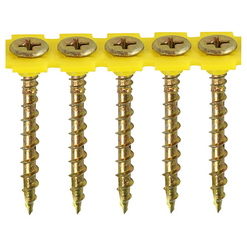 TIMCO Collated Solo Countersunk Gold Woodscrews