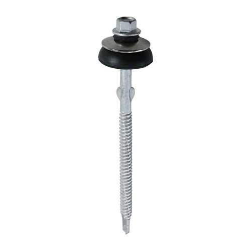 TIMCO Self-Drilling Fiber Cement Board Exterior Silver Screw with BAZ Washer  - For Light Section Steel - Exterior