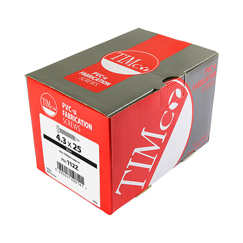 TIMCO Window Fabrication Screws Pan Countersunk PH High-Low Thread Slash Point Zinc