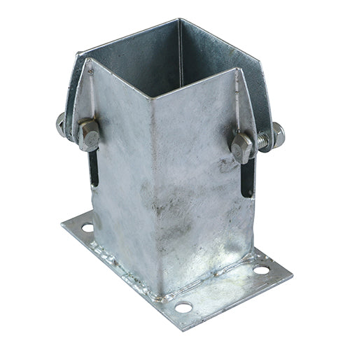 TIMCO Flush Fit Bolt Down Post Support Shoe - Bolt Secure