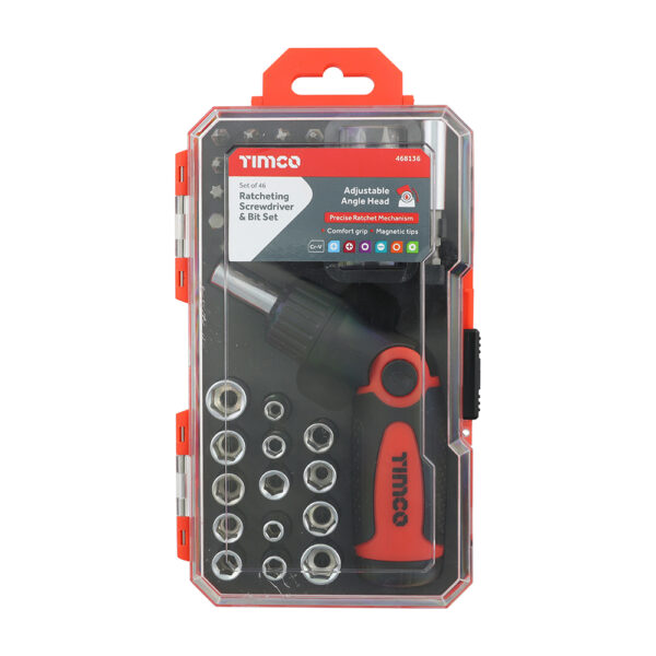 Ratcheting Screwdriver Bit Set - 46 Pieces - Image 3