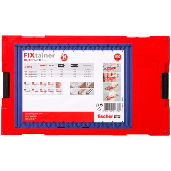 FISCHER FixTainer - DuoPower Box - Assorted Wall Plugs 210 pcs - Image 4