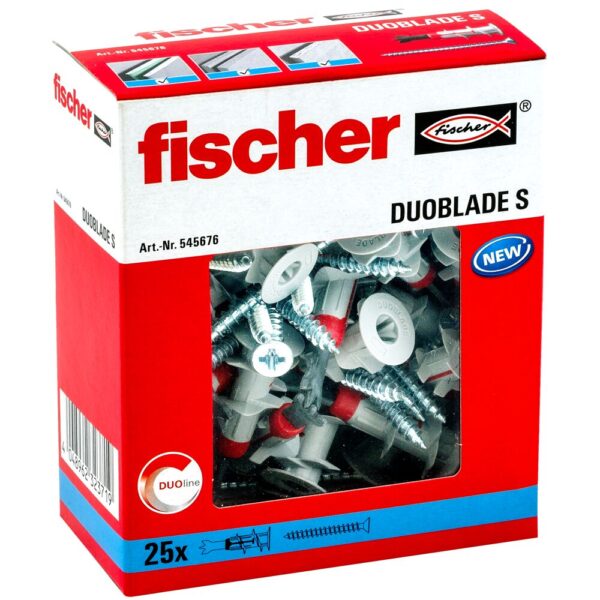 FISCHER Plasterboard fixing DuoBlade S - Plug and Screw - Image 2