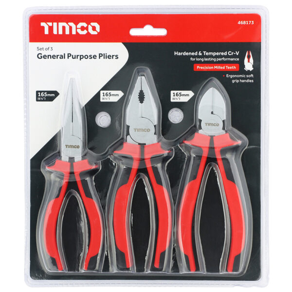 General Purpose Pliers Set - 3 pcs - Image 3
