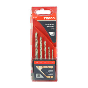 Brad Point Wood Bit Set - 5 pcs