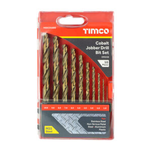 Cobalt Jobber Drill Bit Set - HSS - 10 pcs