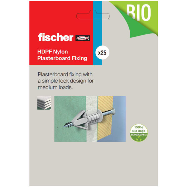 FISCHER HDPF Nylon Plasterboard Fixing - Image 2