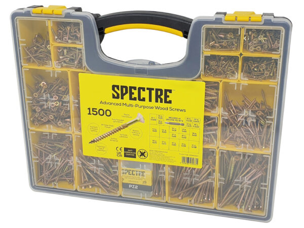 Spectre Organiser Pro + x5 PZ2 Bits - 1500 screws