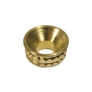 Knurled Brass Insert Screw Cups - 8 pcs