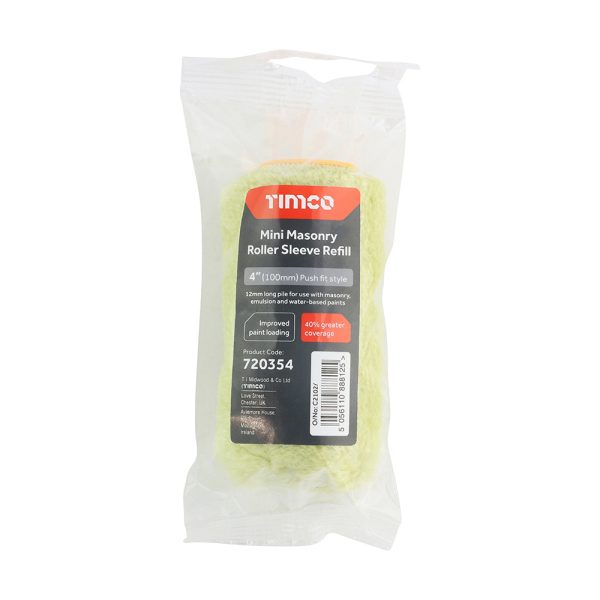 Mini Masonry Roller Sleeve Refill 12mm - Image 3