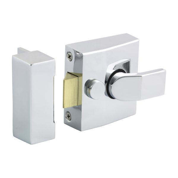 Narrow Style Nightlatch - 68 case / 40 backset