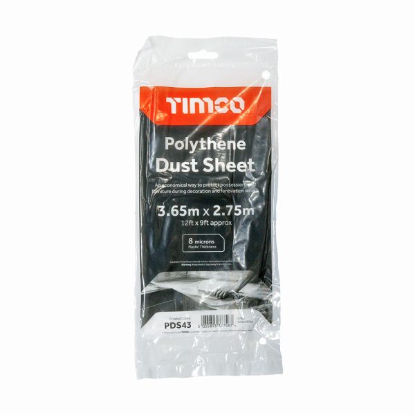 Polythene Dust Sheet - 3.65m x 2.75m