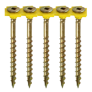 4.5x65 mm C2 Collated Deck-Fix - SQ - Countersunk with Ribs - Twin-Cut - Green - 500 pcs