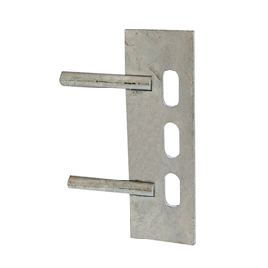 Gravel Board Clip - Twin Pin - Galvanised - 150 x 50mm - 25 pcs