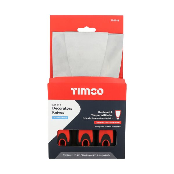 Decorators Knives Set - Stainless Steel - 3 pcs - Image 2
